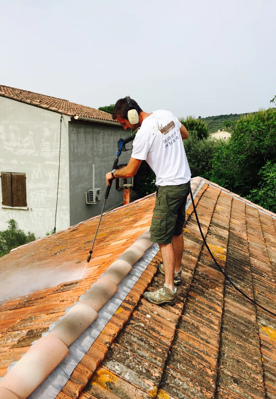 Traitement des tuiles nettoyage toiture