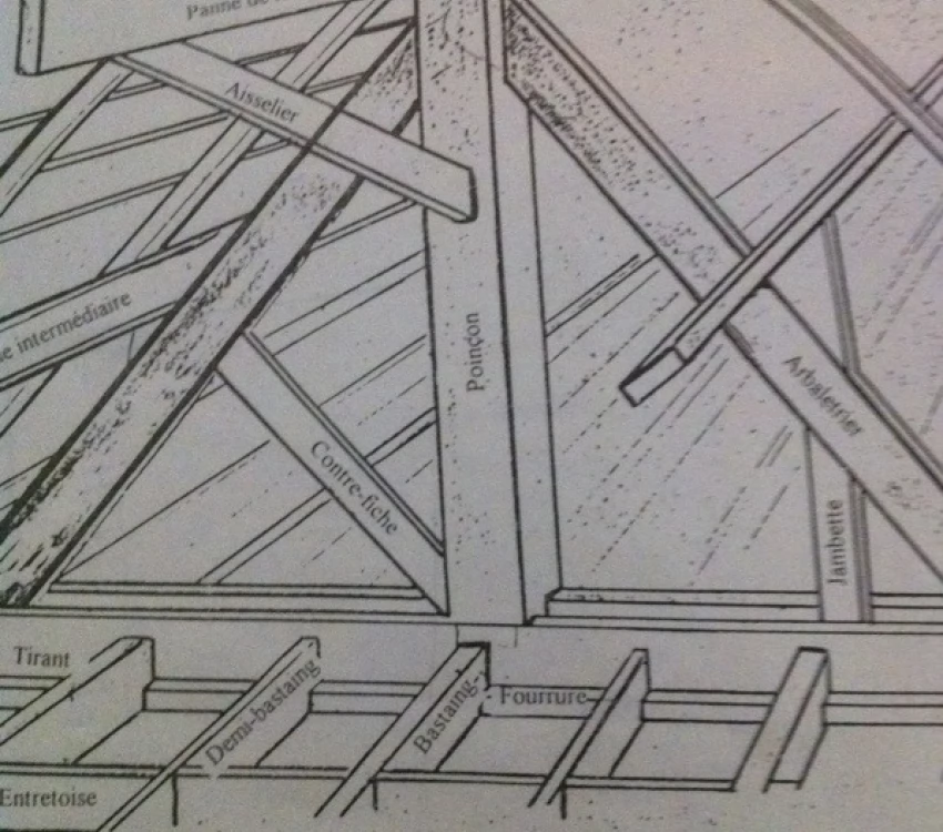 Traitement au xylophène de la charpente en bois d'une résidence à Marseille  7ème , Bouches du Rhône - Pose et réparation toiture et charpente  Aix-en-Provence - Altitude bois